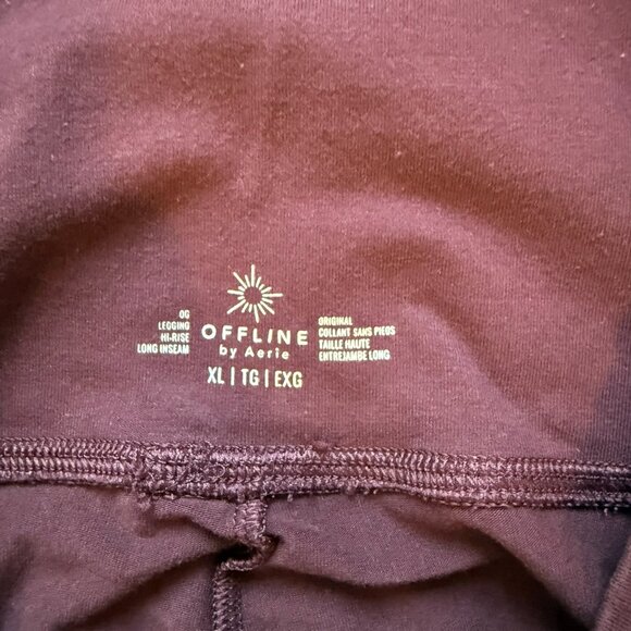 Offline by Aerie OG high waisted legging in XL long in royal berry red color - Picture 3 of 3